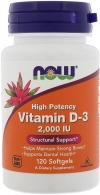 Vitamine Now Foods Vit D-3 2000iu    120 SGELS thumbnav 1