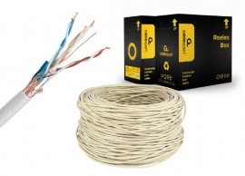Cable SFTP Gembird SPC-5004E double shielded LAN cable with stranded wires, CAT5e, AWG24 solid copper, 305m thumbnav 1
