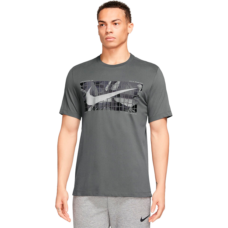 Tricou bărbătesc Nike M NK DF TEE CAMO XL Gri photo 3