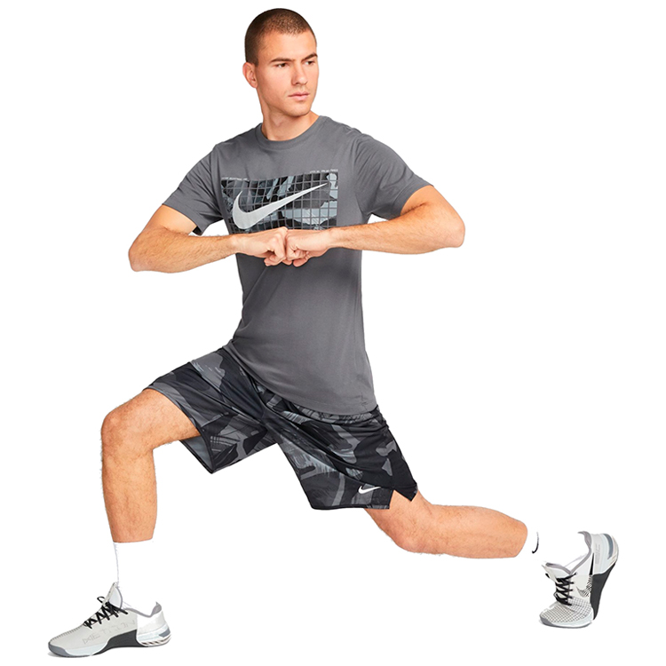 Tricou bărbătesc Nike M NK DF TEE CAMO XL Gri photo 4