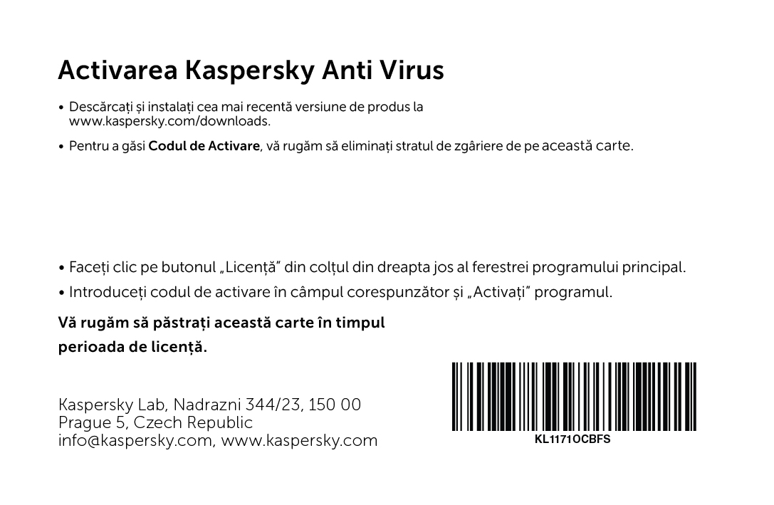 Kaspersky Anti-Virus Eastern Europe Edition.  2-Desktop  1 year  Base License Pack,  Card photo 2