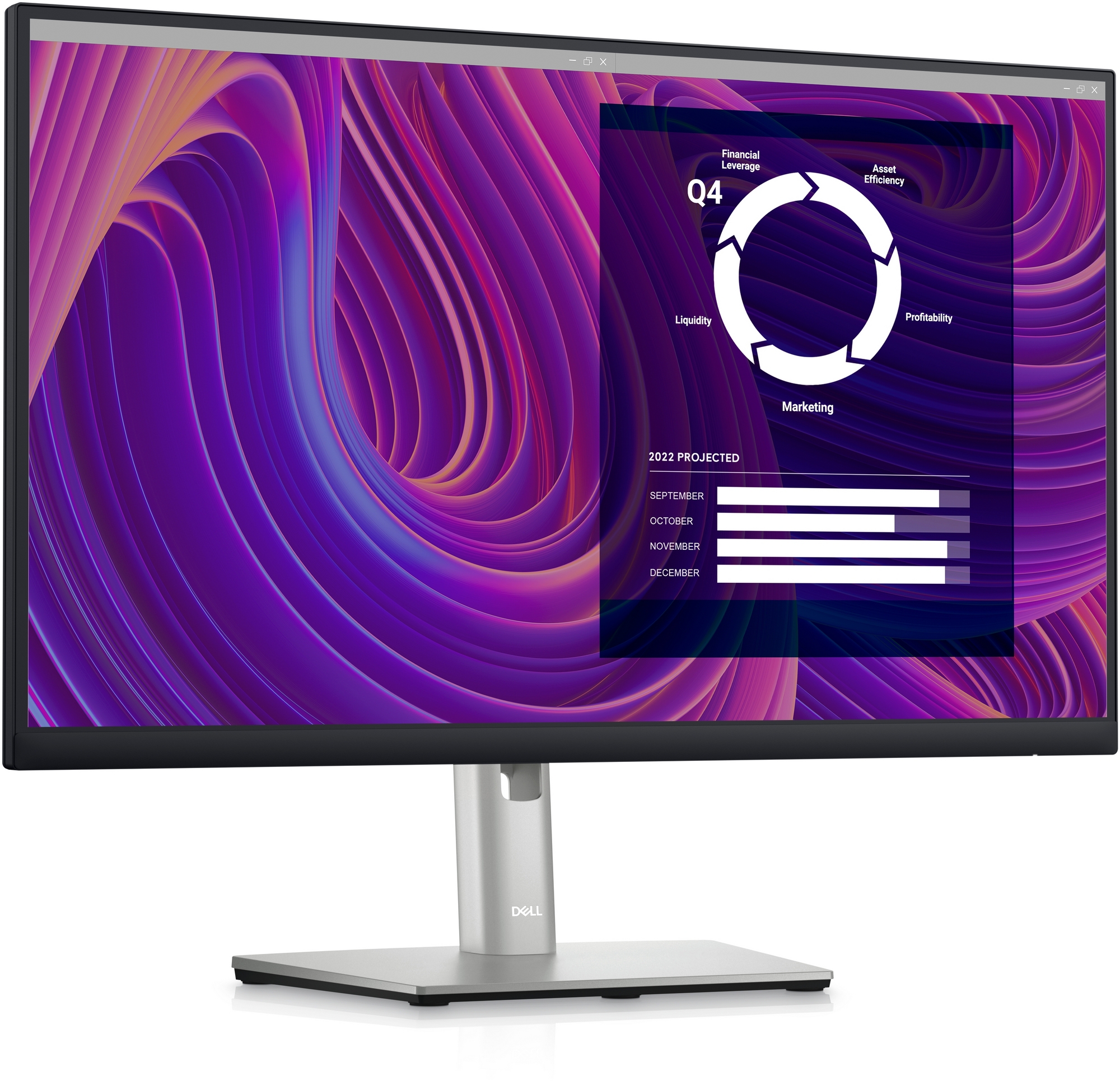23.8" Монитор DELL P2423D / 5ms / 2K / Black/Silver photo 2