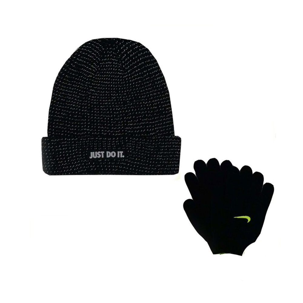 Set Caciula + manusi Nike REFLECTIVE BEANIE/GLOVES SET 8-20 Hachi photo 1 Set Caciula + manusi Nike REFLECTIVE BEANIE/GLOVES SET 8-20 Hachi photo 1