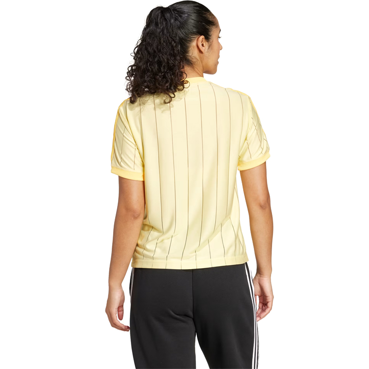 Tricou Adidas 3 STRIPE TEE XXS Galben Femei photo 4