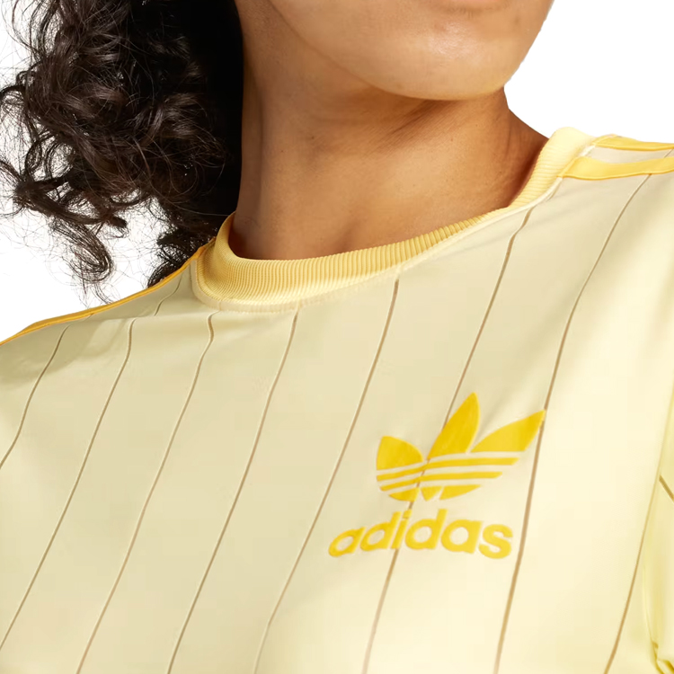 Tricou Adidas 3 STRIPE TEE XXS Galben Femei photo 5