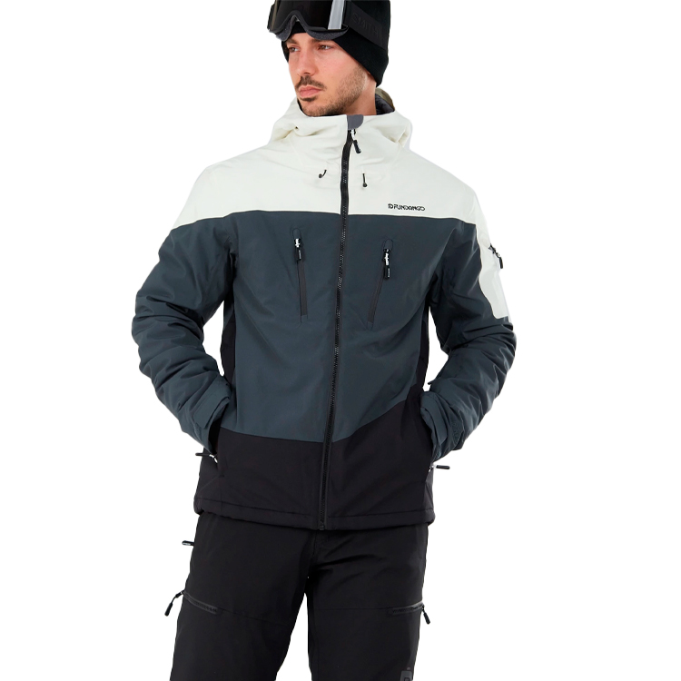 Geacă pt Barbati Fundango PRIVET Allmountain Jacket S Alb-gri photo 1 Geacă pt Barbati Fundango PRIVET Allmountain Jacket S Alb-gri photo 1