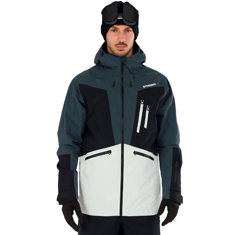 Geacă pt Barbati Fundango Rigel 3L Jacket S Gri-alb photo 1 Geacă pt Barbati Fundango Rigel 3L Jacket S Gri-alb photo 1