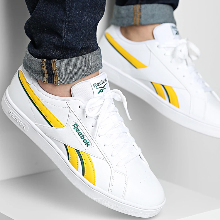 Кроссовки Reebok COURT RETRO / Мужской / 43 / Белый/Желтый photo 5