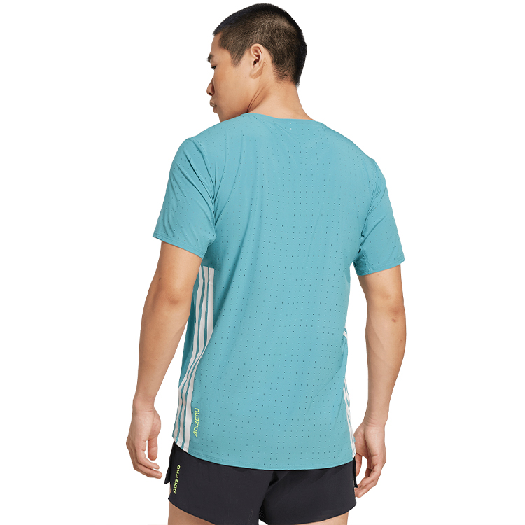 Tricou bărbătesc Adidas ADIZERO TEE M S Turcoaz photo 2