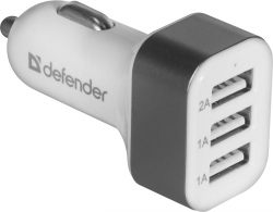 Incarcator auto p/u telefon mobil Defender UCA-03, 3xUSB, 4A thumbnav 1