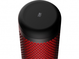 HyperX QuadCast, Black, Microphone for the streaming, Anti-Vibration shock mount, Tap-to-Mute sensor with LED indicator, Four selectable polar patterns, Internal pop filter, Built-in headphone jack, Cable length: 3m, Black/Red,  USB thumbnav 5