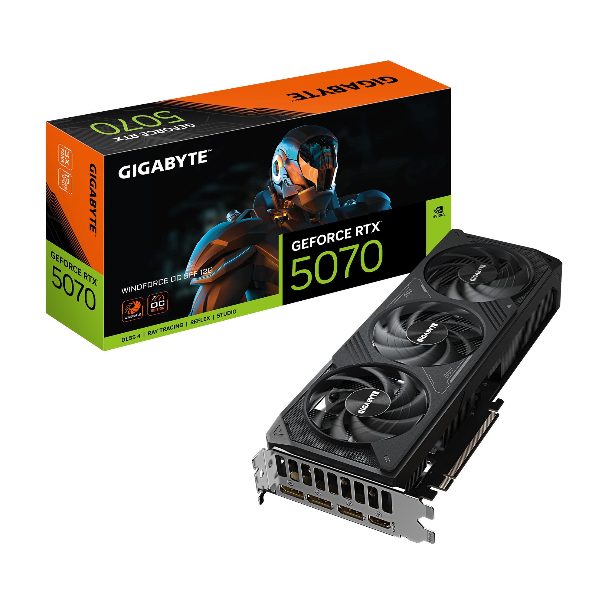 Placa video GIGABYTE GeForce RTX 5070 WINDFORCE OC 12G/ 12GB / GDDR7 / 192bit photo 1