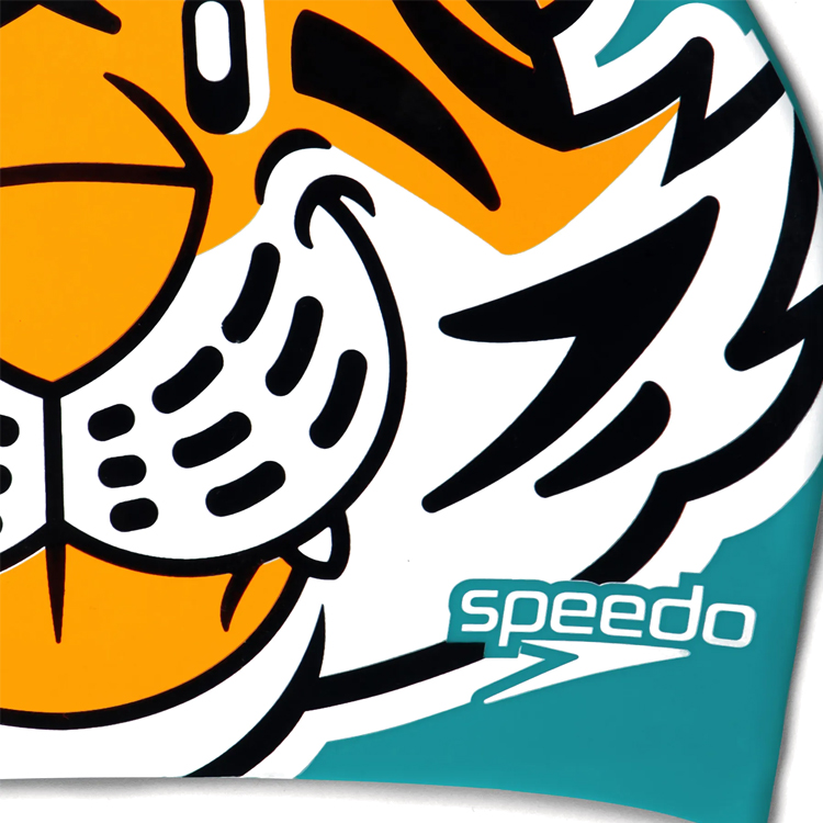 Casca de inot silicon Speedo PRINTED CHARACTER CAP 8-00232614671 Oranj photo 3