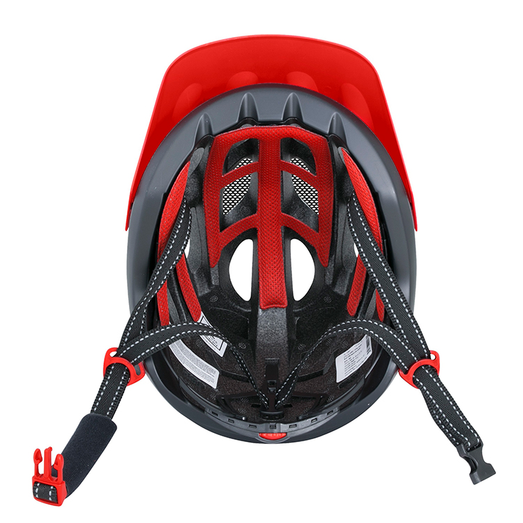 Casca de bicicleta Force RAPTOR MTB Gri-rosu 902971 photo 5