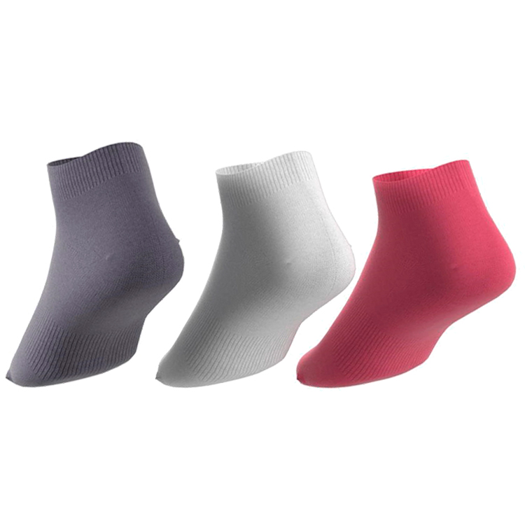 Sosete Unisex Adidas PER NO-SH T 3PP 31-34 Violet-roz-alb photo 2