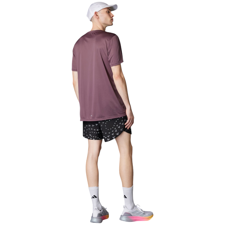 Tricou bărbătesc Adidas RUN IT TEE S Violet photo 2
