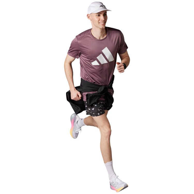 Tricou bărbătesc Adidas RUN IT TEE S Violet photo 5