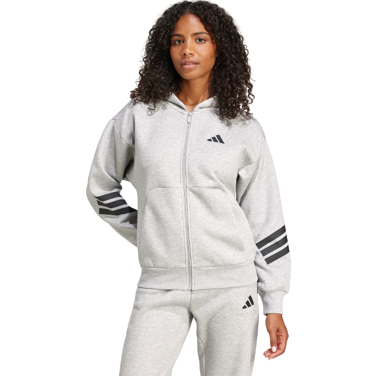 Hanorac Adidas W FI 3S FZ HD XXS Gri Femei photo 2