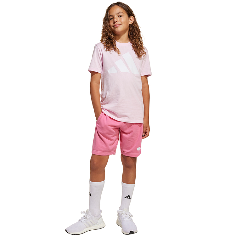 Costum tricou si sorti Adidas J BL T-SET / Femei / 128 / Roz photo 1