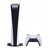 Game Console Sony PlayStation 5 Digital Edition (without disc) 1TB White; Japanese Version, 1 x Gamepad (Dualsense) thumbnav 1