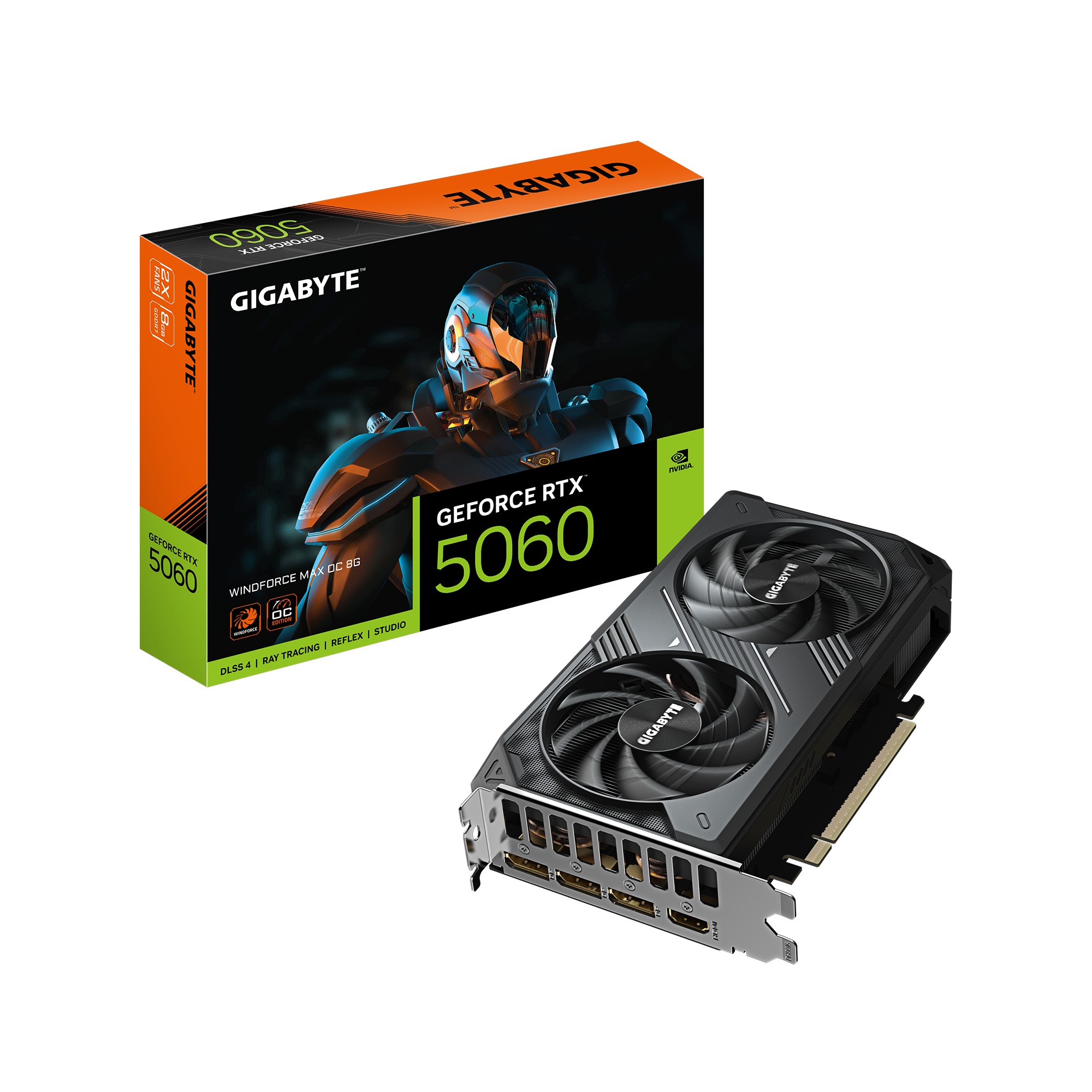 Placa video GIGABYTE GeForce RTX 5060 WINDFORCE MAX OC 8G / 8GB / GDDR7 / 128bit photo 1