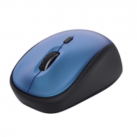 Wireless Silent Mouse Trust Yvi + Eco / 8m 2.4GHz Micro receiver / 1600dpi / Blue thumbnav 2