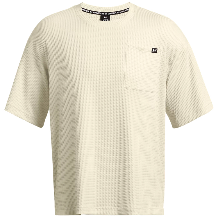 Tricou bărbătesc Under Armour UA Rival Waffle Crew L Bej photo 1 Tricou bărbătesc Under Armour UA Rival Waffle Crew L Bej photo 1