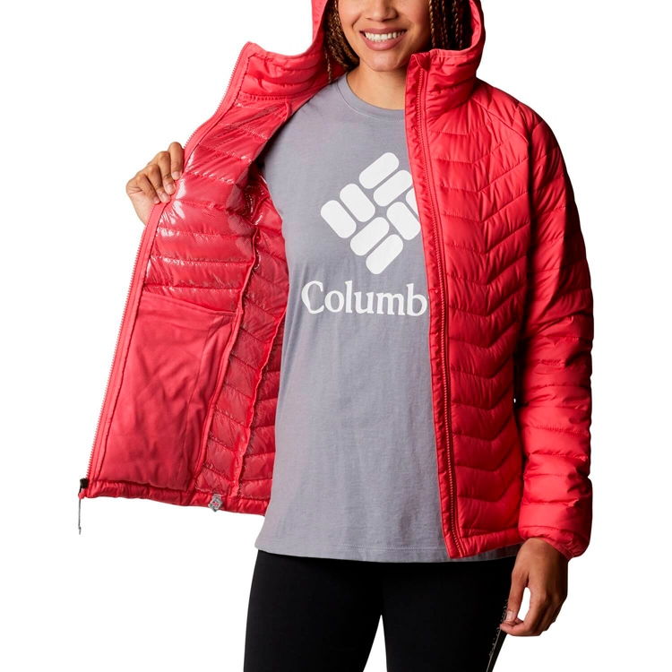 Scurta Columbia Powder Lite Hooded Jacket XS Rosu Femei photo 5