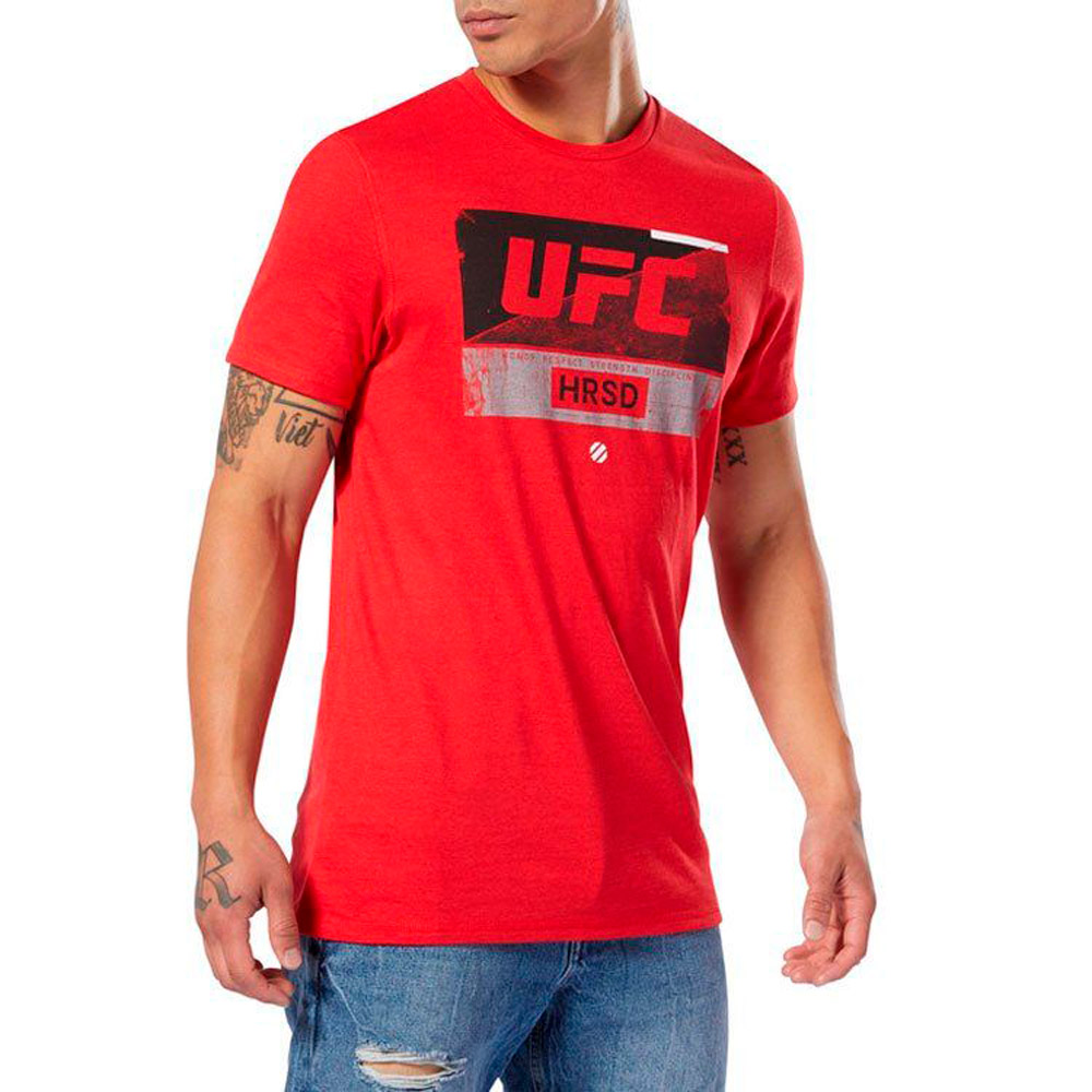 Tricou bărbătesc Reebok UFC FG FIGHT WEEK TEE XL Rosu photo 3