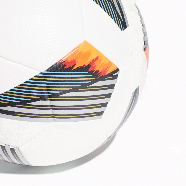 Minge fotbal Adidas FS0373 / Marimea 5 / Alb-Negru-Albastru-Argintiu photo 5