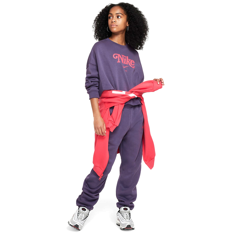 Hanorac Nike G NSW TREND FLC CRP CREW / Femei / M / Violet photo 2