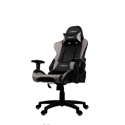 Gaming/Office Chair AROZZI Verona V2, Black/Grey, PU Leather, max weight up to 100-105kg / height 160-180cm, Recline 165°, 1D Armrests, Head and Lumber cushions, Metal Frame, Nylon wheelbase, Gas Lift 4class, Small nylon casters, W-25.5kg photo 1