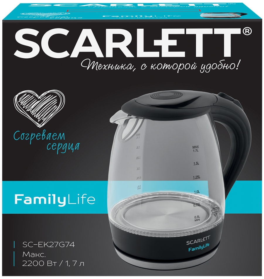 Fierbator de apa electric Scarlett SC-EK27G74 photo 4