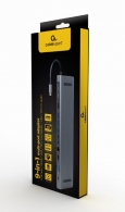 Многопортовый Адаптер Gembird A-CM-COMBO9-01/ USB-C/ 5xUSB-A/ 1xUSB-C/ HDMI/ VGA/ RJ45/ miniJack 3.5mm/ SD/ microSD thumbnav 4