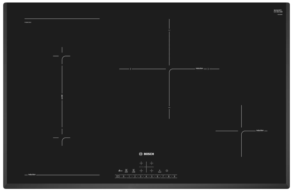 Встраиваемая индукционная панель Bosch PVW851FBE photo 1