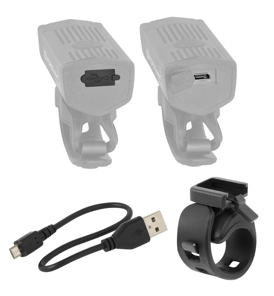 Комплект фар для велосипеда Force USB DOT front+rear photo 2