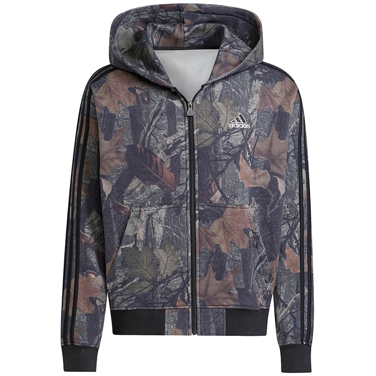 Hanorac pt bărbați Adidas CAMO FZ XS Negru photo 5