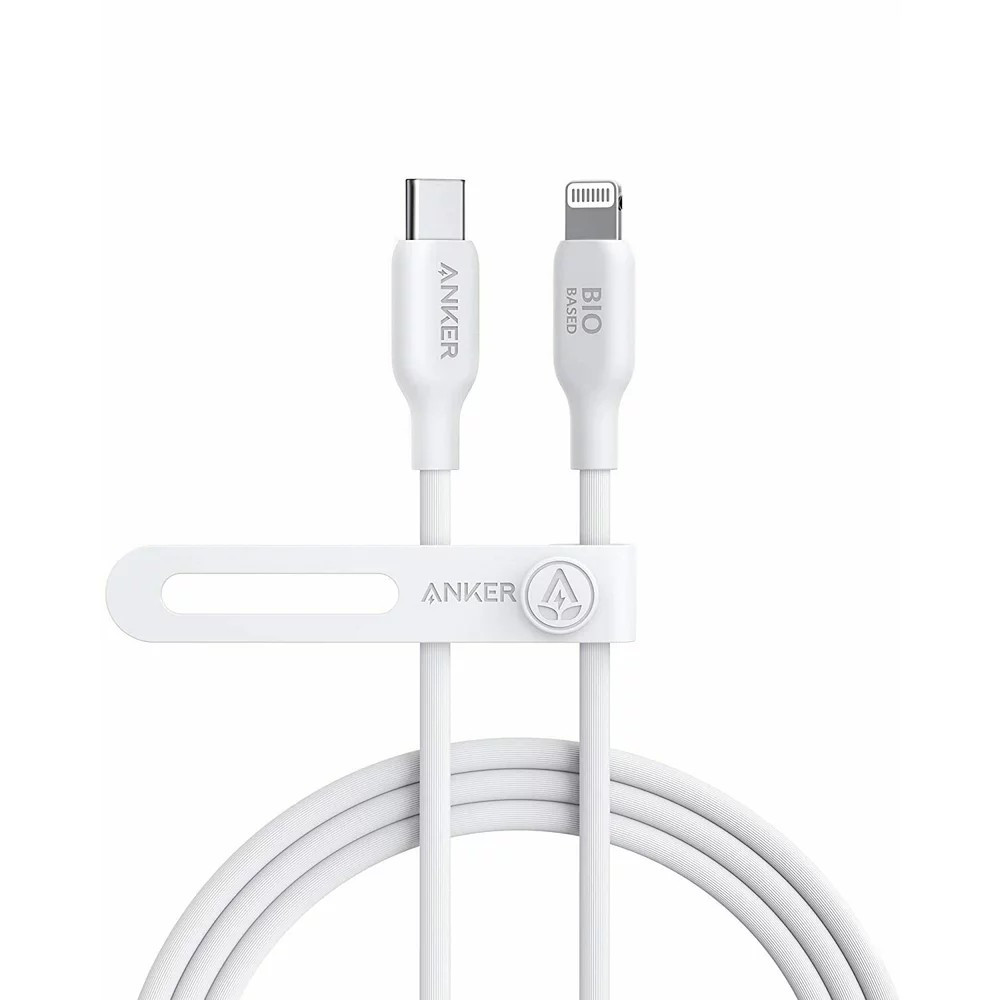Cablu Type-C la Lightning Anker 541 Bio-based / 1.8 m / white photo 1 Cablu Type-C la Lightning Anker 541 Bio-based / 1.8 m / white photo 1