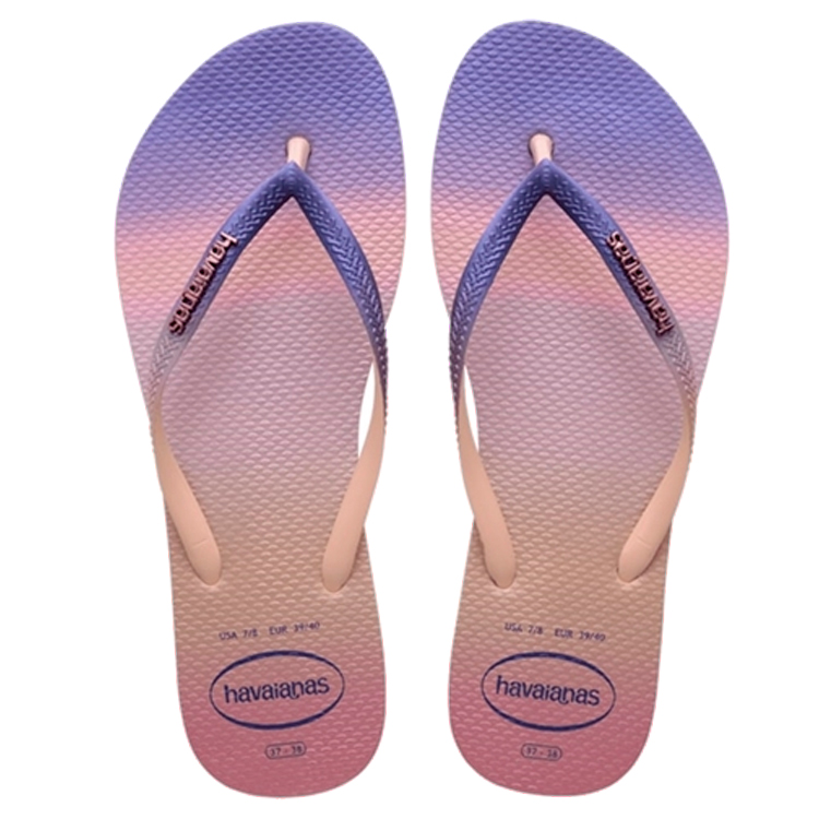 Slapi Havaianas SLIM GRADIENT pt Femei / 35/36 / Violet-roz photo 2