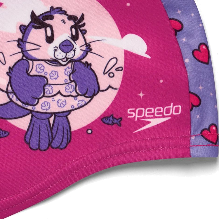 Casca de inot poliester Speedo PRINTED POLYESTER CAP IU 8-1224114676 Roz-violet photo 3