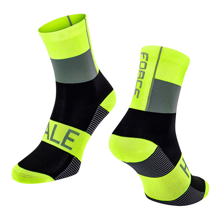 Sosete Unisex Force HALE 36-41 Gri-negru-galben photo 3