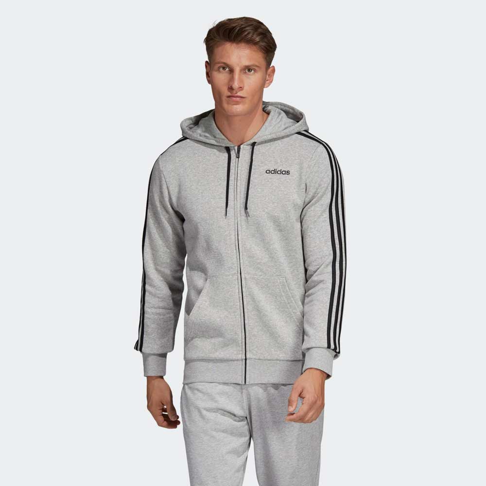 Hanorac pt bărbați Adidas E 3S FZ FL S Gri photo 4