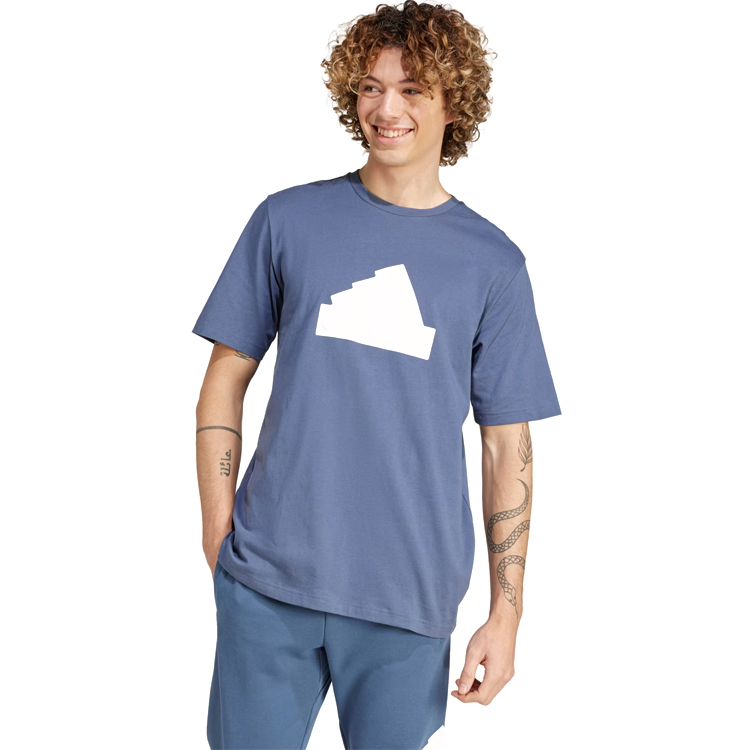 Футболка мужская Adidas M FI BOS T S Синий photo 5