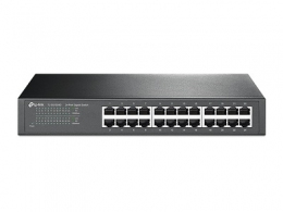 TP-LINK TL-SG1024D  24-port Gigabit Switch, Gigabit Desktop/Rachmount Switch, 24 10/100/1000M RJ45 ports, 13-inch steel case thumbnav 1