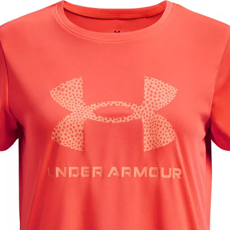 Tricou Under Armour UA G TECH SOLID PRINT FILL BL SSC / Femei / M / Portocaliu photo 3