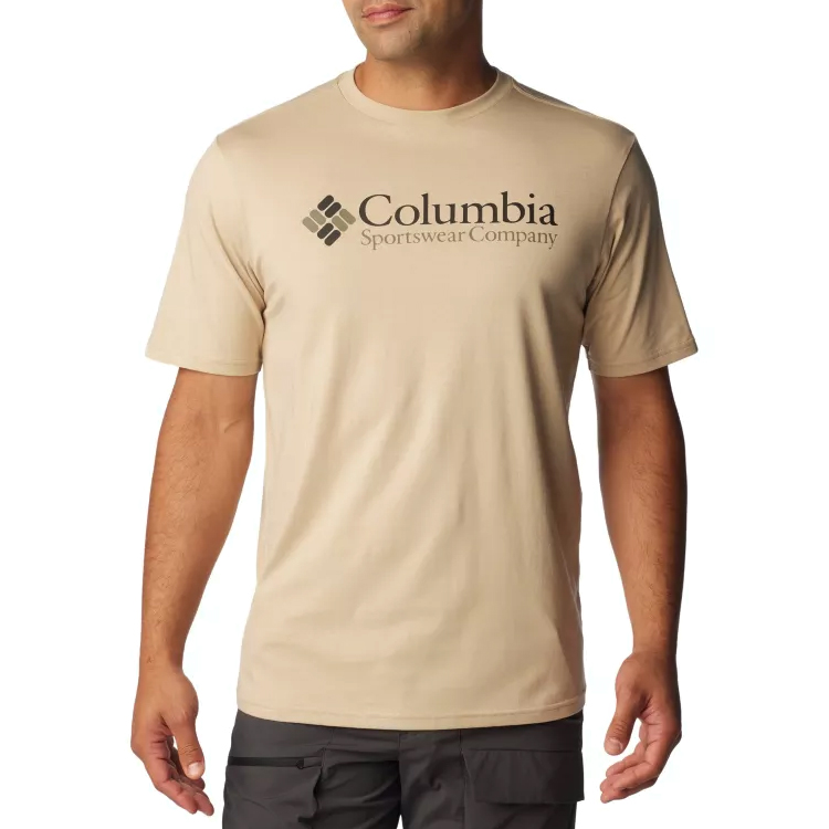 Tricou bărbătesc Columbia CSC Basic Logo Tee S Bej photo 1 Tricou bărbătesc Columbia CSC Basic Logo Tee S Bej photo 1
