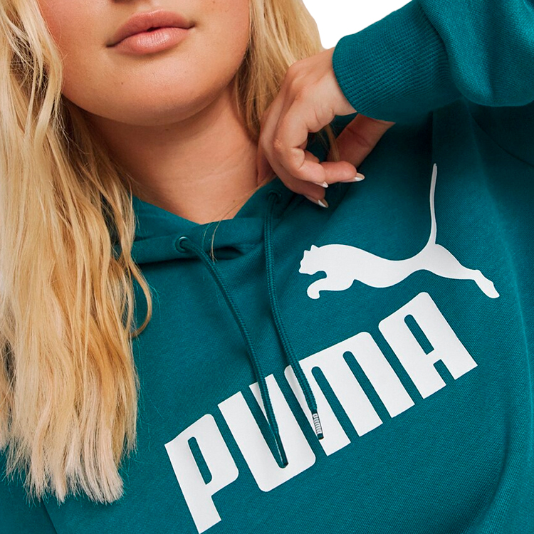 Hanorac Puma ESS Logo Hoodie FL XS Verde Femei photo 5
