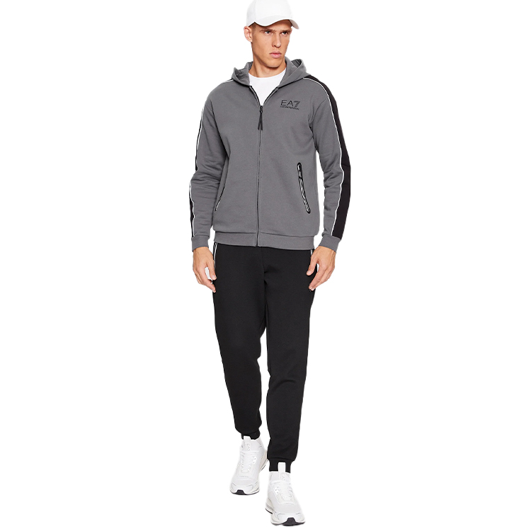 Hanorac pt bărbați EA7 EMPORIO ARMANI JERSEYWEAR S Gri photo 4