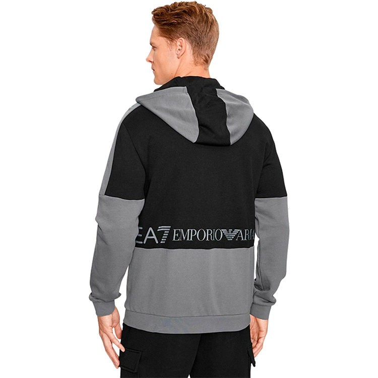 Hanorac pt bărbați EA7 EMPORIO ARMANI SWEATSHIRT S Gri photo 3