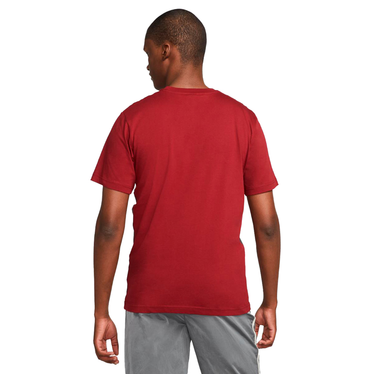 Tricou bărbătesc Nike M NSW HYBRID SS TOP XL Bordo photo 4